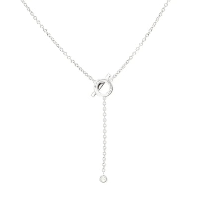 [Marins]FINESSE SILVER DIAMOND NECKLACE