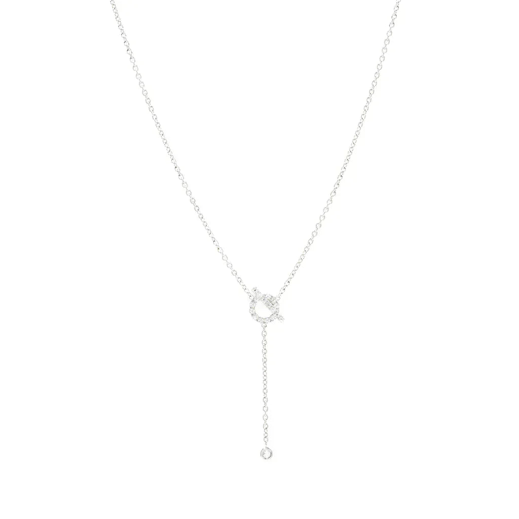[Marins]FINESSE SILVER DIAMOND NECKLACE
