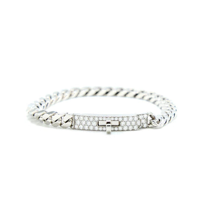 [Marins]KELLY CHAIN SILVER DIAMOND BRACELET