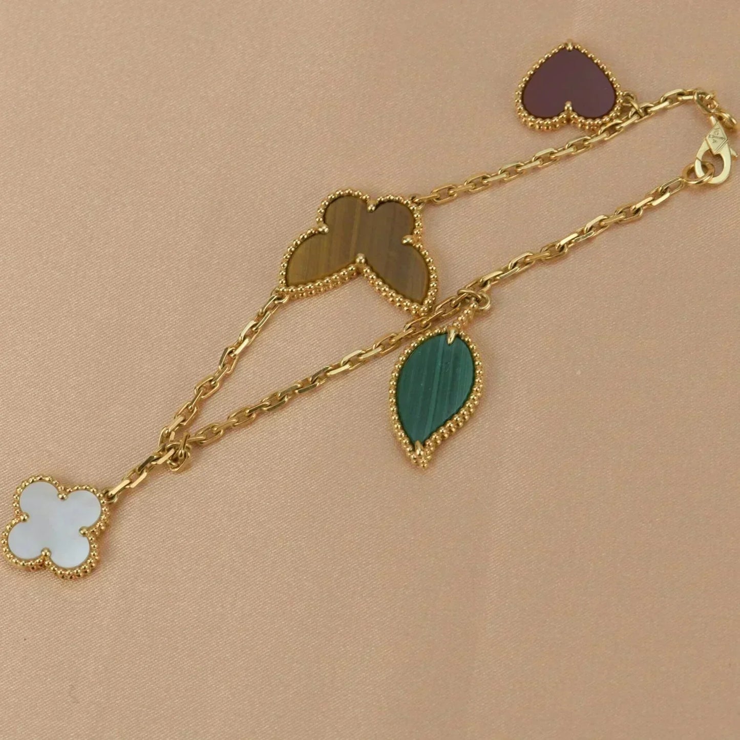 [Marins]LUCKY SPRING 5 MOTIF GOLD BRACELET