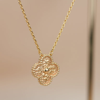 [Marins]CLOVER 15MM  BRONZING NECKLACE