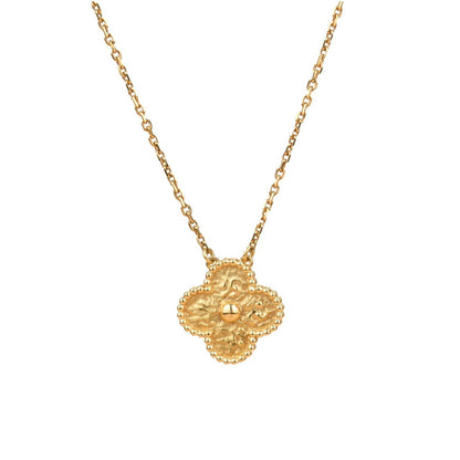 [Marins]CLOVER 15MM  BRONZING NECKLACE