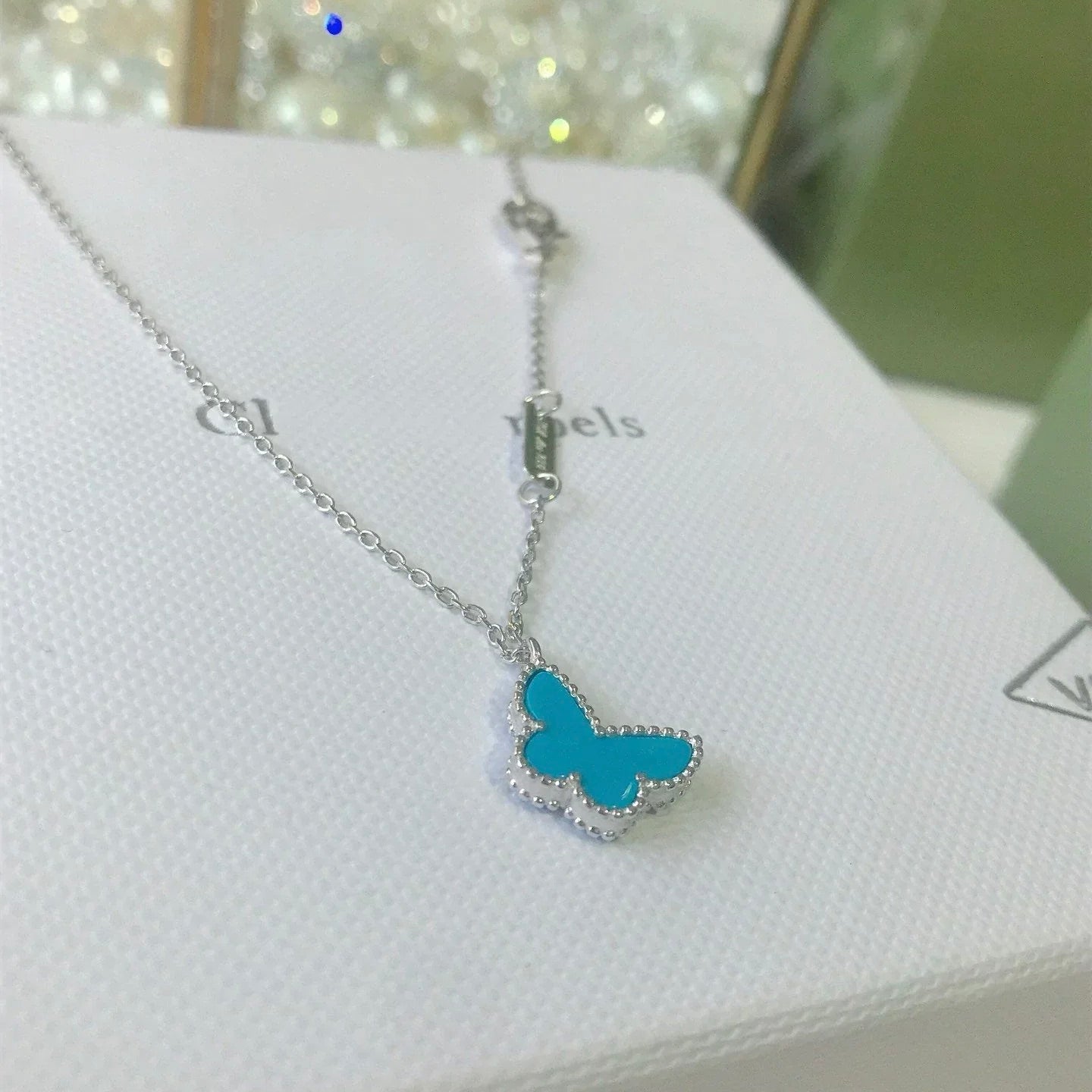 [Marins]BUTTERFLY TURQUOISE BUTTERFLY BRACELET SILVER