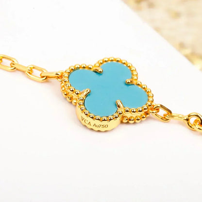 [Marins] CLOVER 5 MOTIF TURQUOISE BRACELET COLLECTION