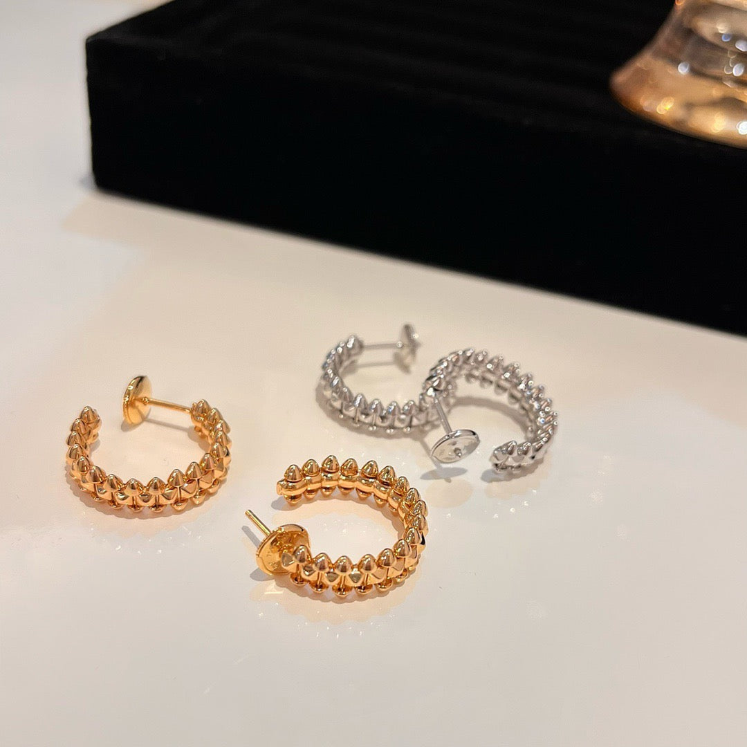 [Marins]CLASH SMALL HOOP EARRINGS