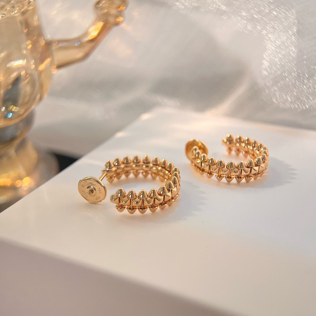 [Marin-Jewelry]CLASH SMALL HOOP EARRINGS