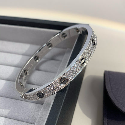 [Marins]LOVE BRACELET 6.1MM DIAMOND-PAVED CERAMIC