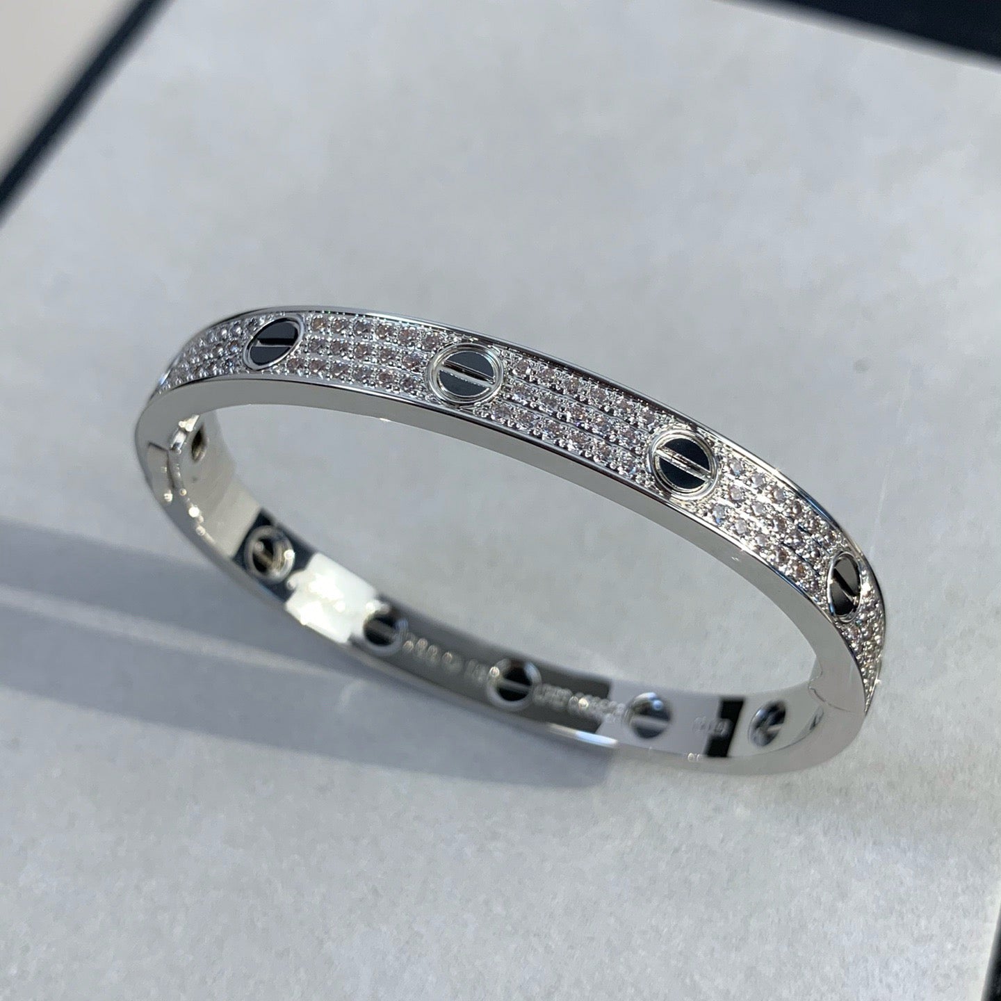 [Marins]LOVE BRACELET 6.1MM DIAMOND-PAVED CERAMIC