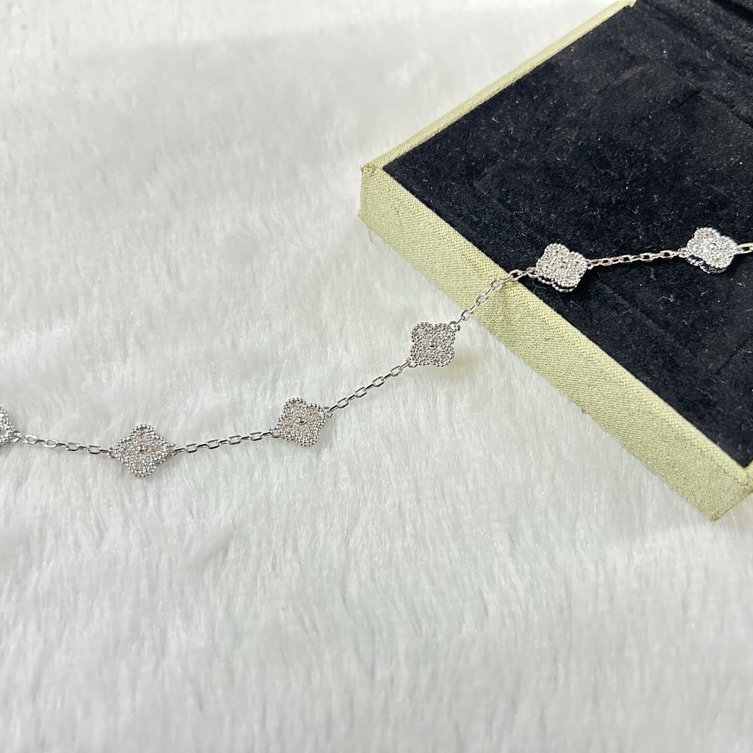 [Marins]CLOVER 6 MOTIF DIAMOND BRACELET