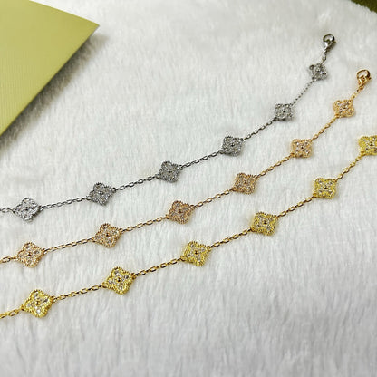 [Marins]CLOVER 6 MOTIF DIAMOND BRACELET