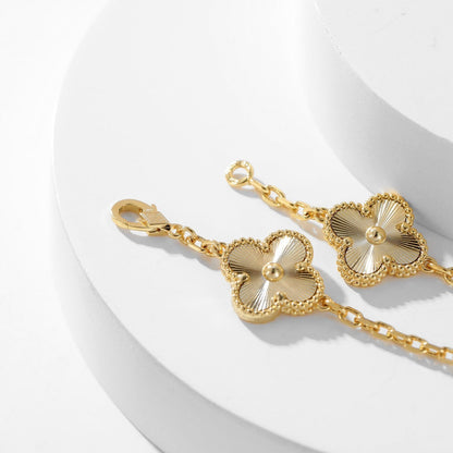 [Marins]CLOVER 10 MOTIFS LASER NECKLACE