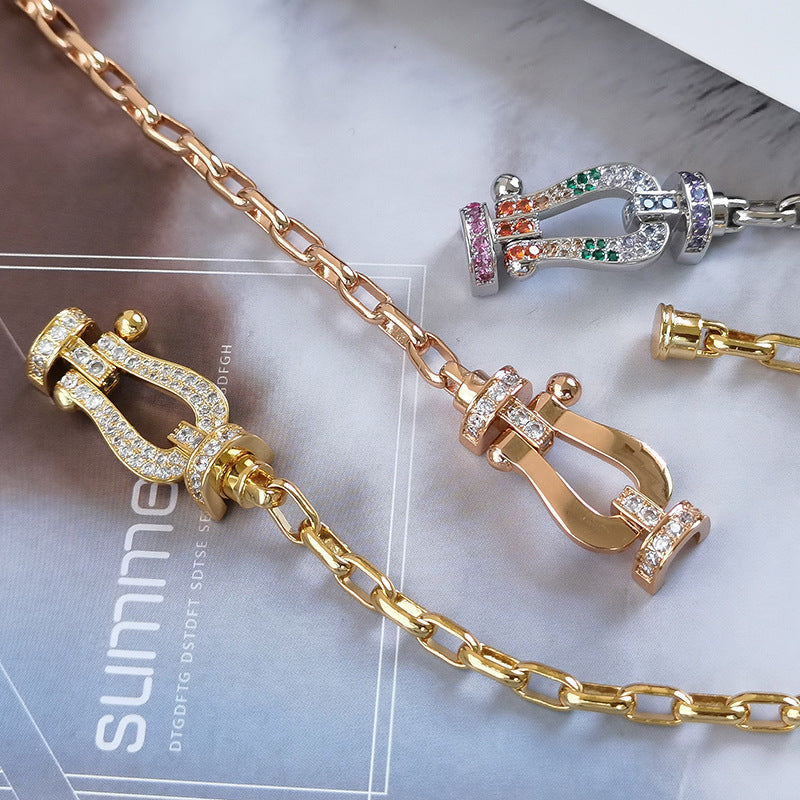 [Marins]FORCE LARGE HORSESHOE CLASP  METAL BRACELET
