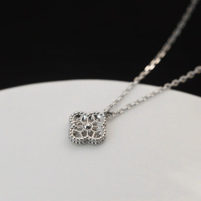 [Marins]CLOVER MINI 9.5MM PENDANT DIAMOND NECKLACE