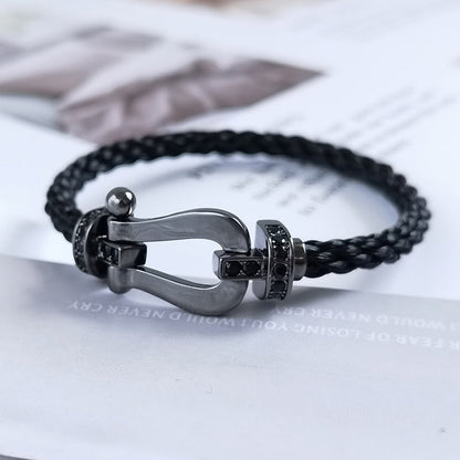 [Marins]FORCE LARGE SERIES HORSESHOE BLACK SAMURAI BRACELET