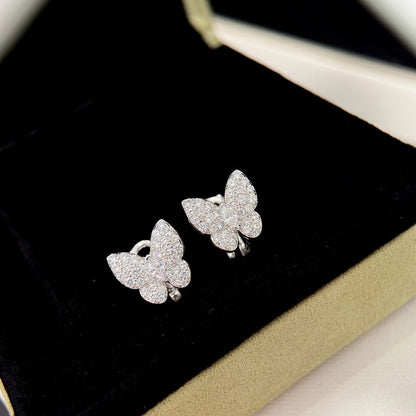 [Marins]BUTTERFLY ALL DIAMOND EARRINGS