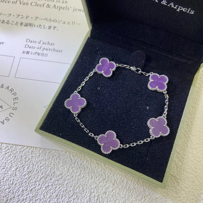 [Marins] CLOVER 5 MOTIF VIOLET BRACELET COLLECTION