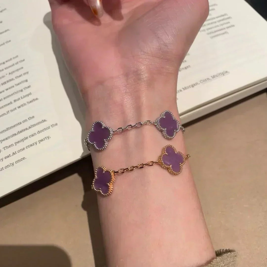[Marins] CLOVER 5 MOTIF VIOLET BRACELET COLLECTION