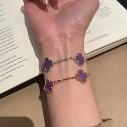 [Marins] CLOVER 5 MOTIF VIOLET BRACELET COLLECTION