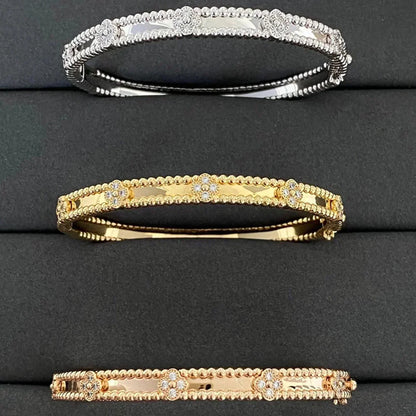 [Marins]CLOVER BRACELET 4MM DIAMONDS