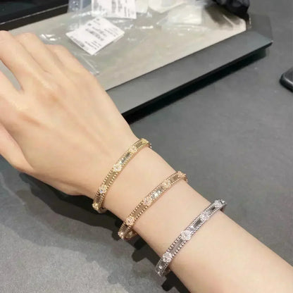 [Marins]CLOVER BRACELET 4MM DIAMONDS