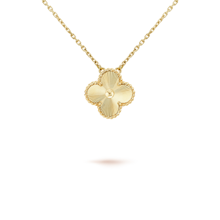 [Marins]CLOVER 15MM LASER NECKLACE