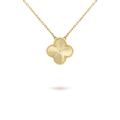 [Marins]CLOVER 15MM LASER NECKLACE AND BOX
