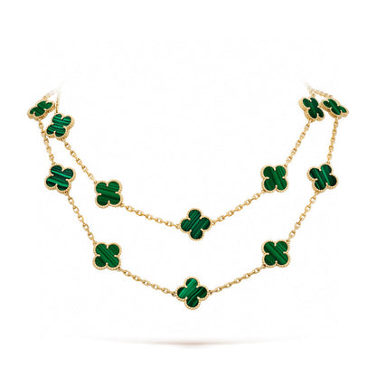 [Marins]CLOVER 20 MOTIFS MALACHITE GOLD