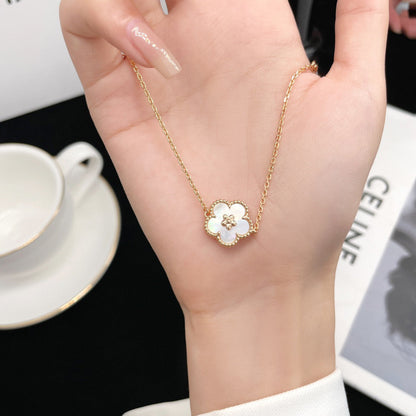 [Marins]LUCKY WHITE MOP PLUM BLOSSOM  BRACELET