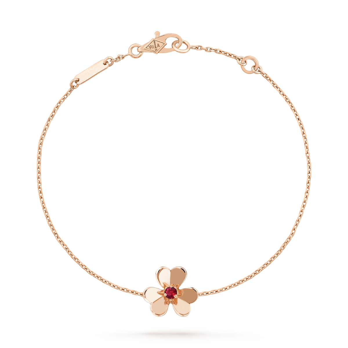 [Marins]FRIVOLE GOLD FLOWER PINK MALACHITE BRACELET