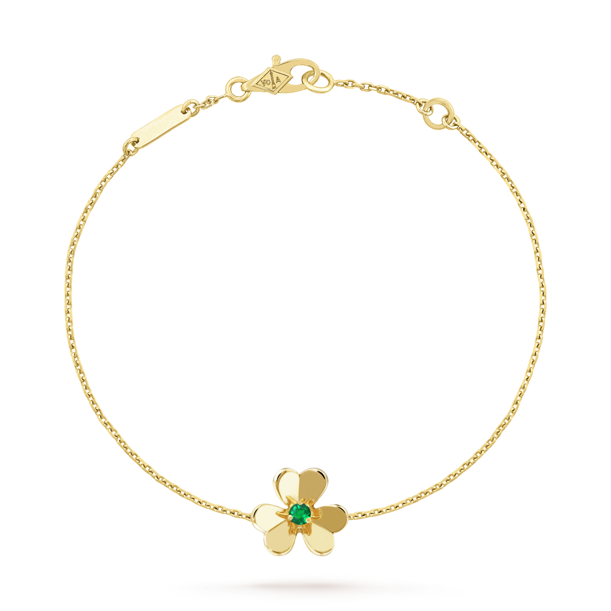 [Marins]FRIVOLE GOLD FLOWER PINK MALACHITE BRACELET