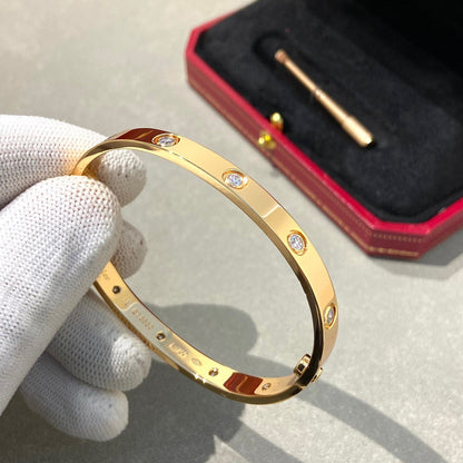 [Marins]LOVE BRACELET 6.1MM 10 DIAMONDS