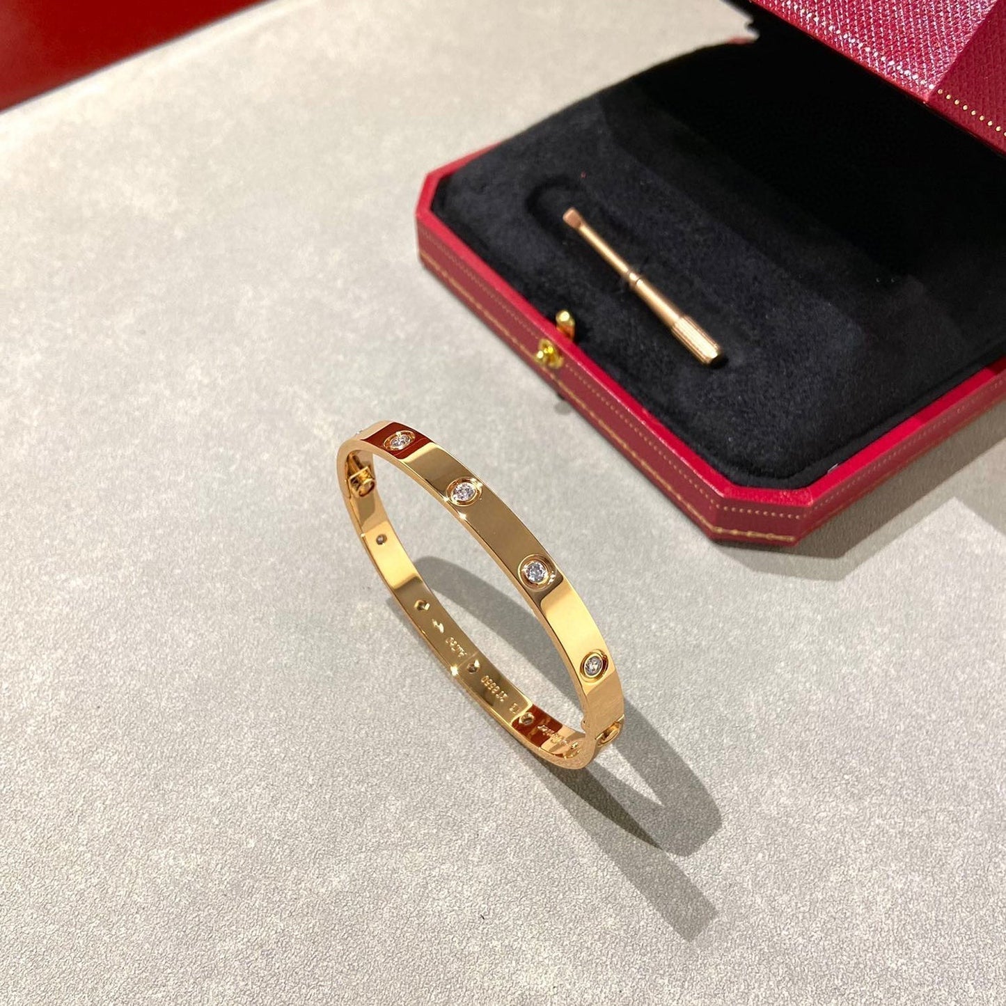 [Marins]LOVE BRACELET 6.1MM 10 DIAMONDS