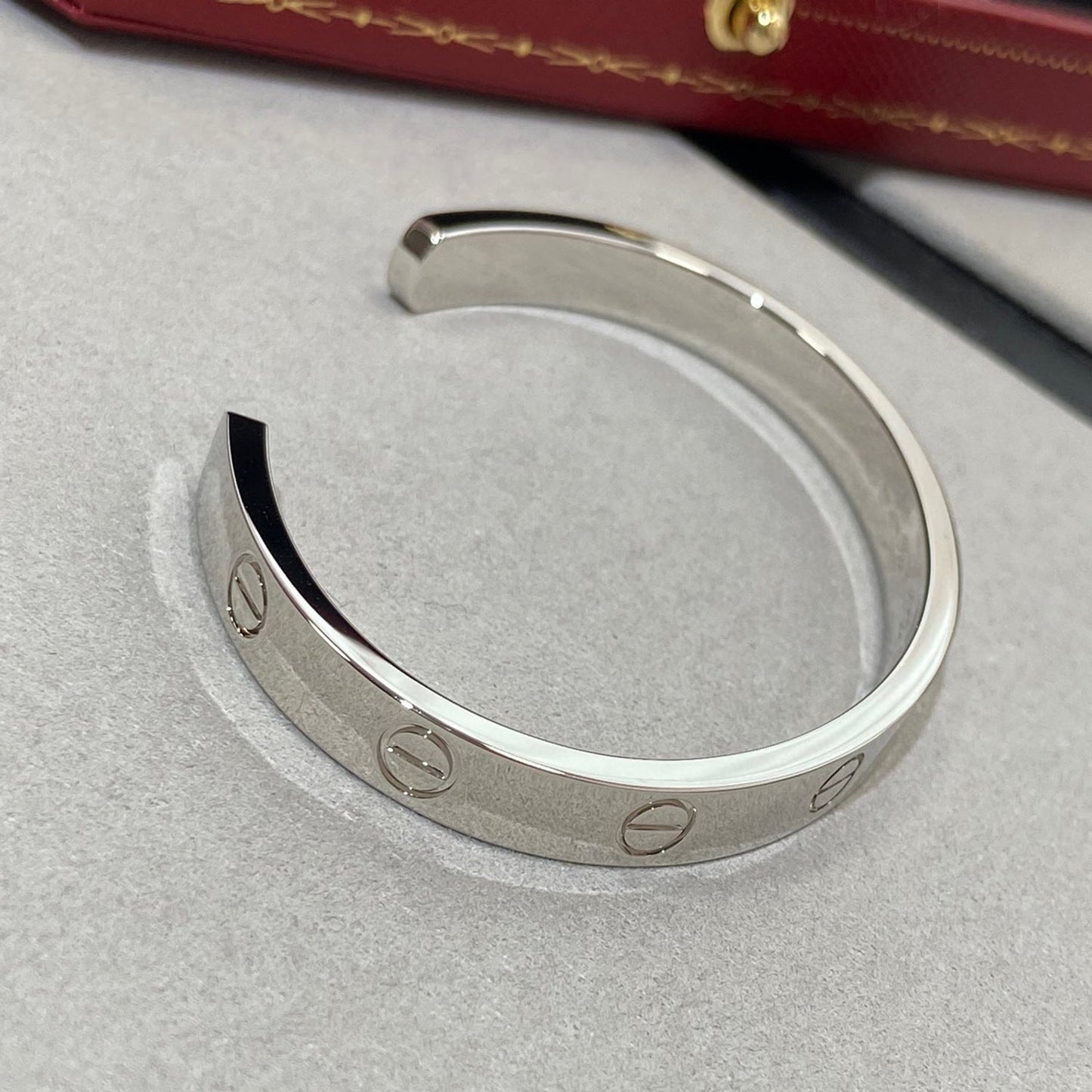[Marins]LOVE BRACELET 6.1MM 1 DIAMOND OPEN CUFF