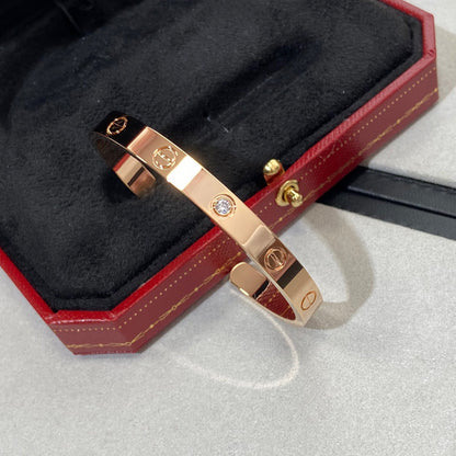 [Marins]LOVE BRACELET 6.1MM 1 DIAMOND OPEN CUFF