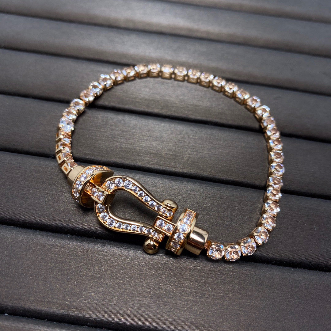[Marin-Jewelry]FORCE  HORSESHOE  DIAMOND TENNIS BRACELET
