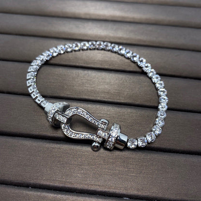 [Marin-Jewelry]FORCE  HORSESHOE  DIAMOND TENNIS BRACELET