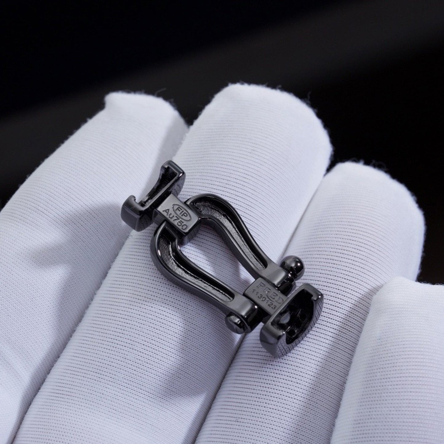 [Marins]FORCE LARGE SERIES HORSESHOE BLACK SAMURAI BRACELET
