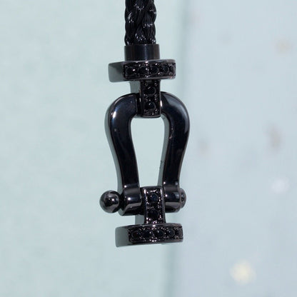 [Marins]FORCE LARGE SERIES HORSESHOE BLACK SAMURAI BRACELET