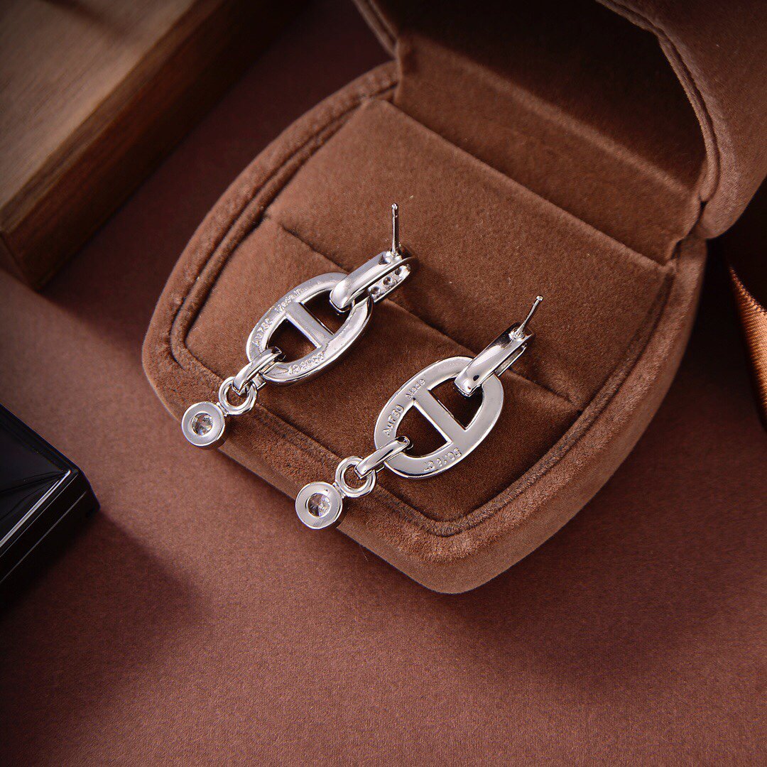 [Marins]HM CHAINE DIAMOND EARRINGS