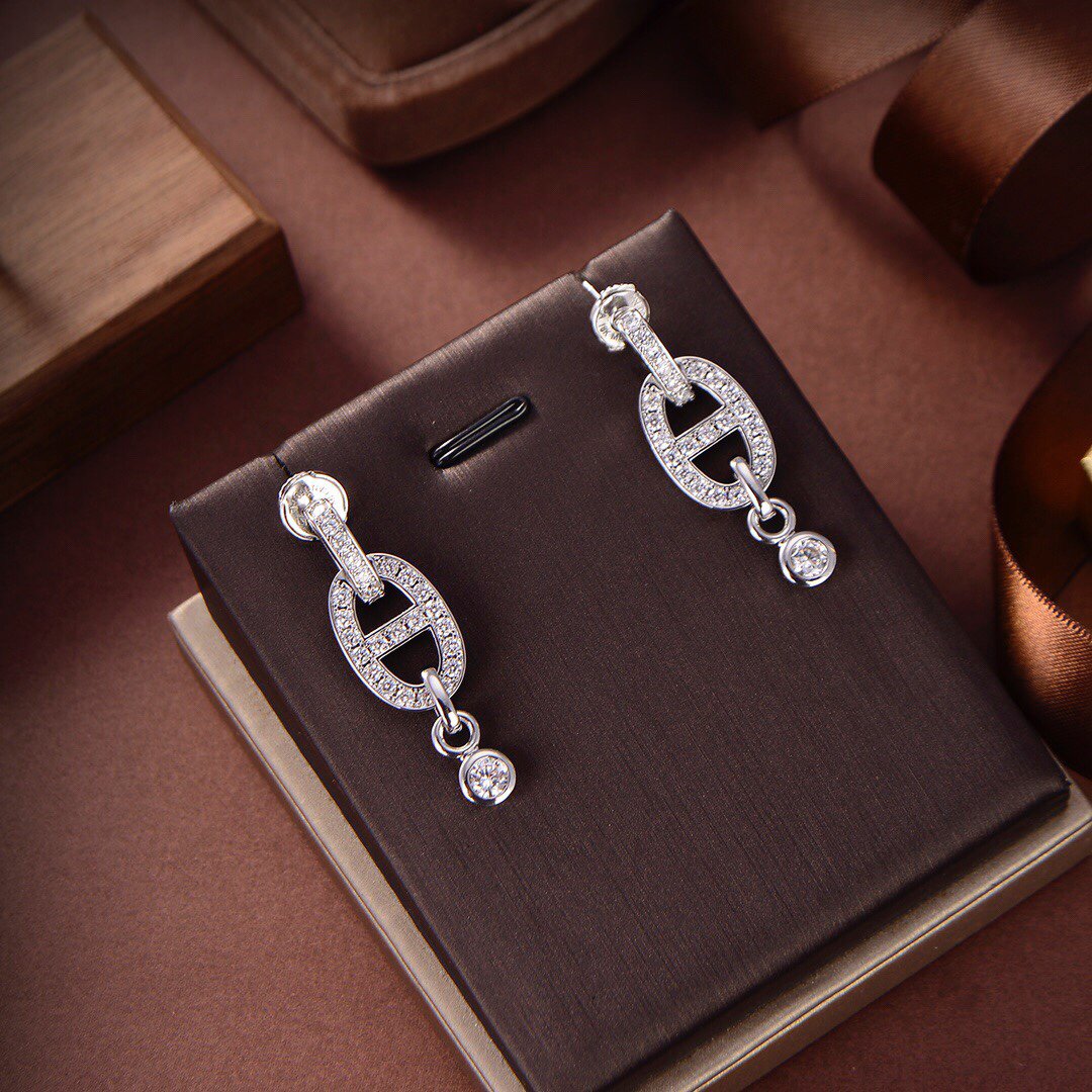[Marins]HM CHAINE DIAMOND EARRINGS