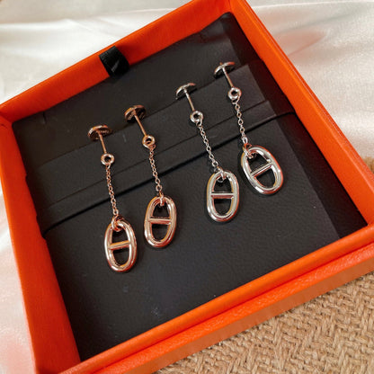 [Marins]CHAINE TASSEL EARRINGS