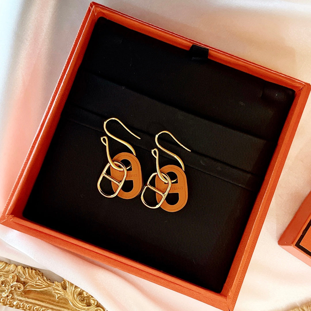[Marins]HM O'MAILLON GOLD EARRINGS