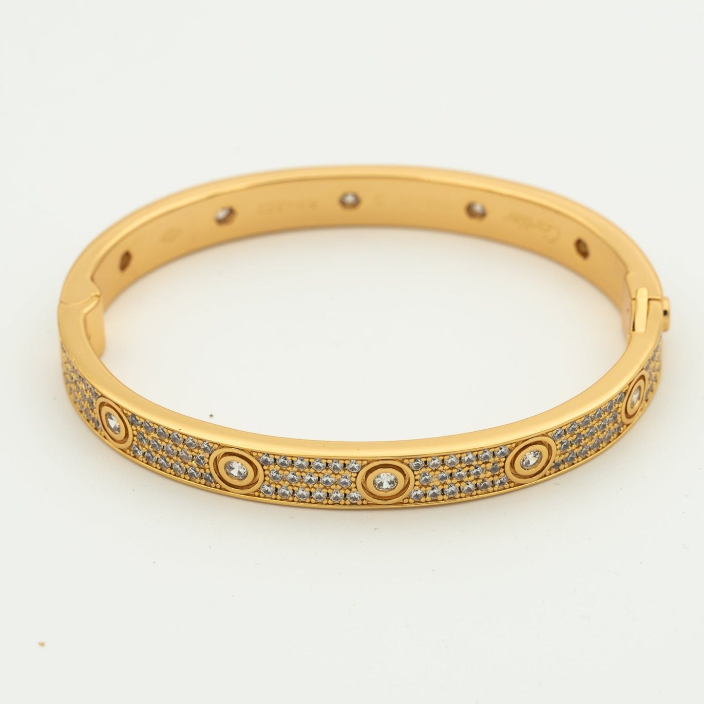 [Marins]LOVE BRACELET 6.1MM DIAMOND-PAVED 10 BIG DIAMONDS