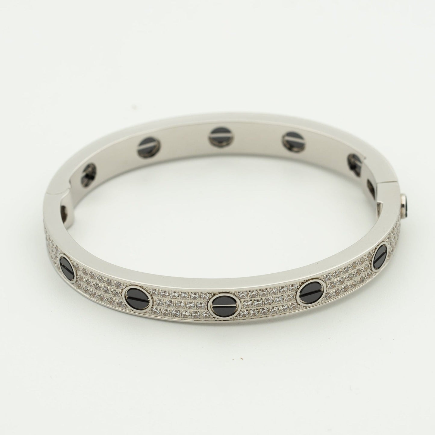 [Marins]LOVE BRACELET 6.1MM DIAMOND-PAVED CERAMIC