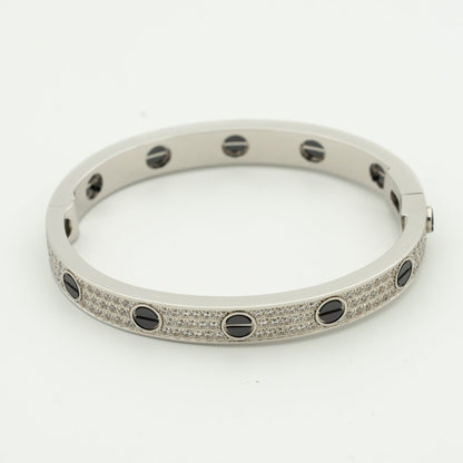 [Marins]LOVE BRACELET 6.1MM DIAMOND-PAVED CERAMIC