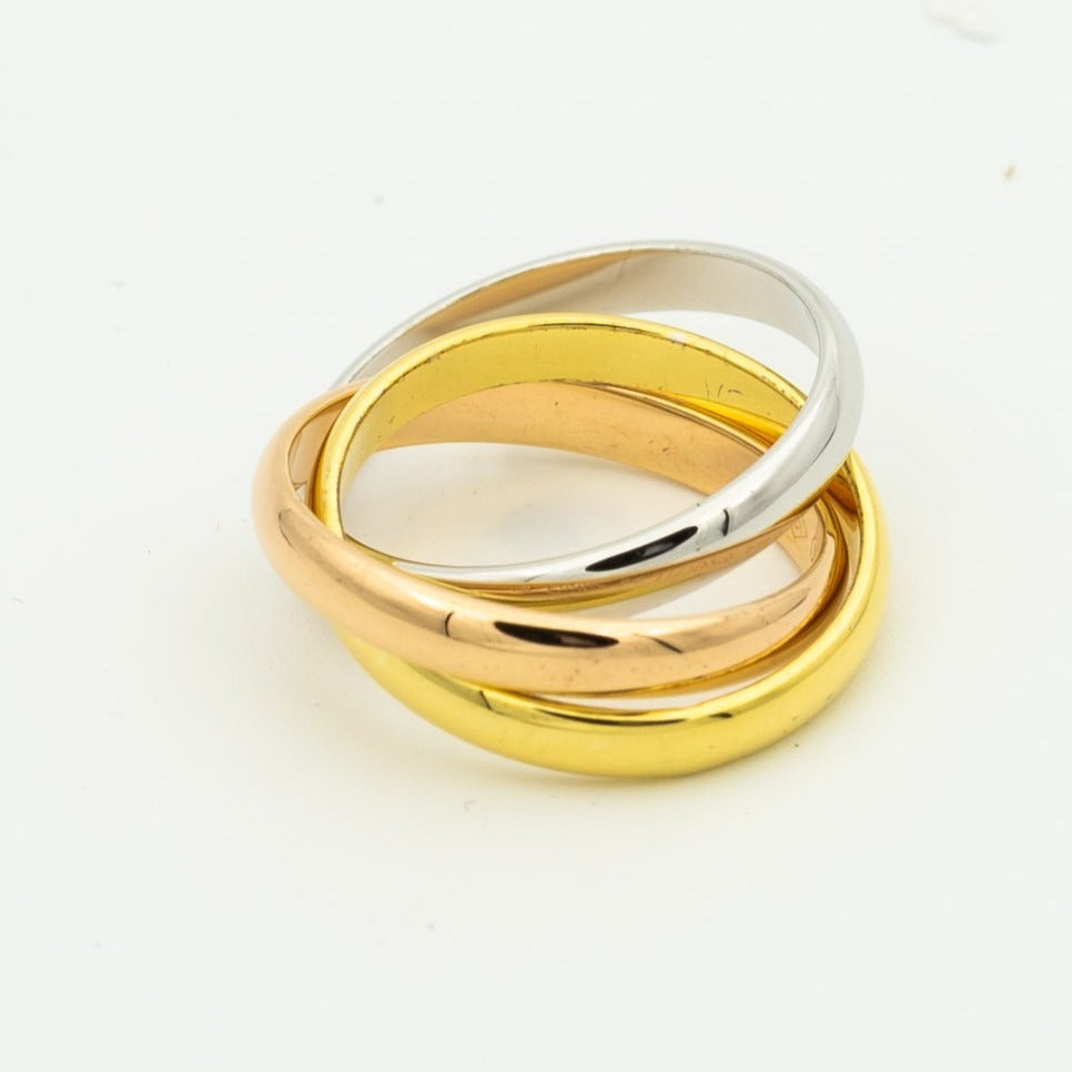 [Marins Jewelry]TRINITY RING GOLD PINK GOLD SILVER