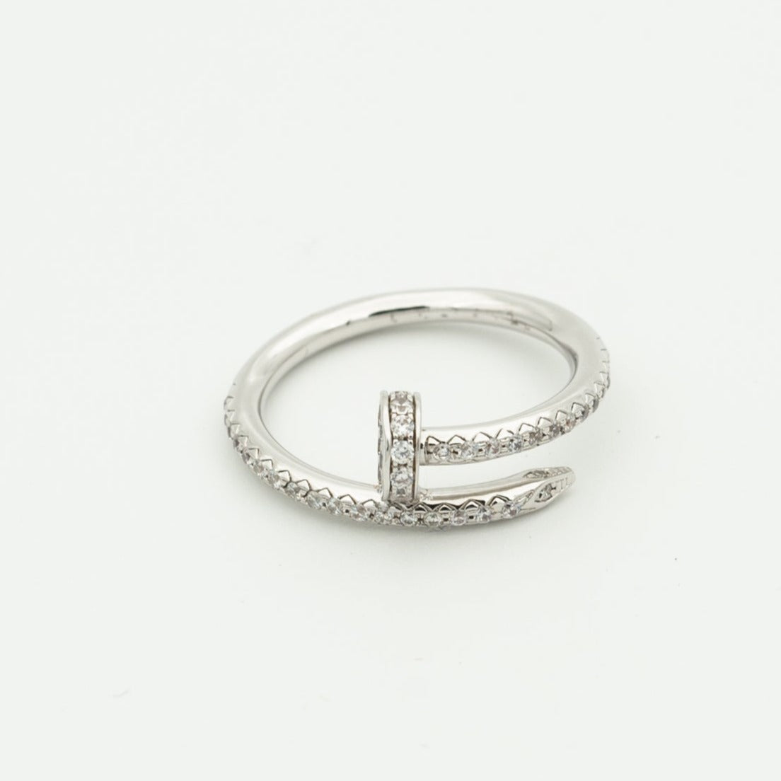 [Marin-Jewelry]JUSTE RING 1.8MM SILVER DIAMONDS