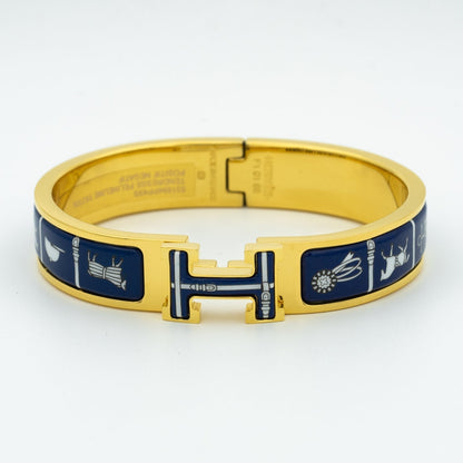 [Marin-Jewelry]H BRACELET BLUE CERAMIC