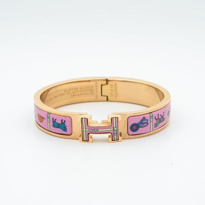 [Marins]H PINK GOLD BRACELET PINK CERAMIC