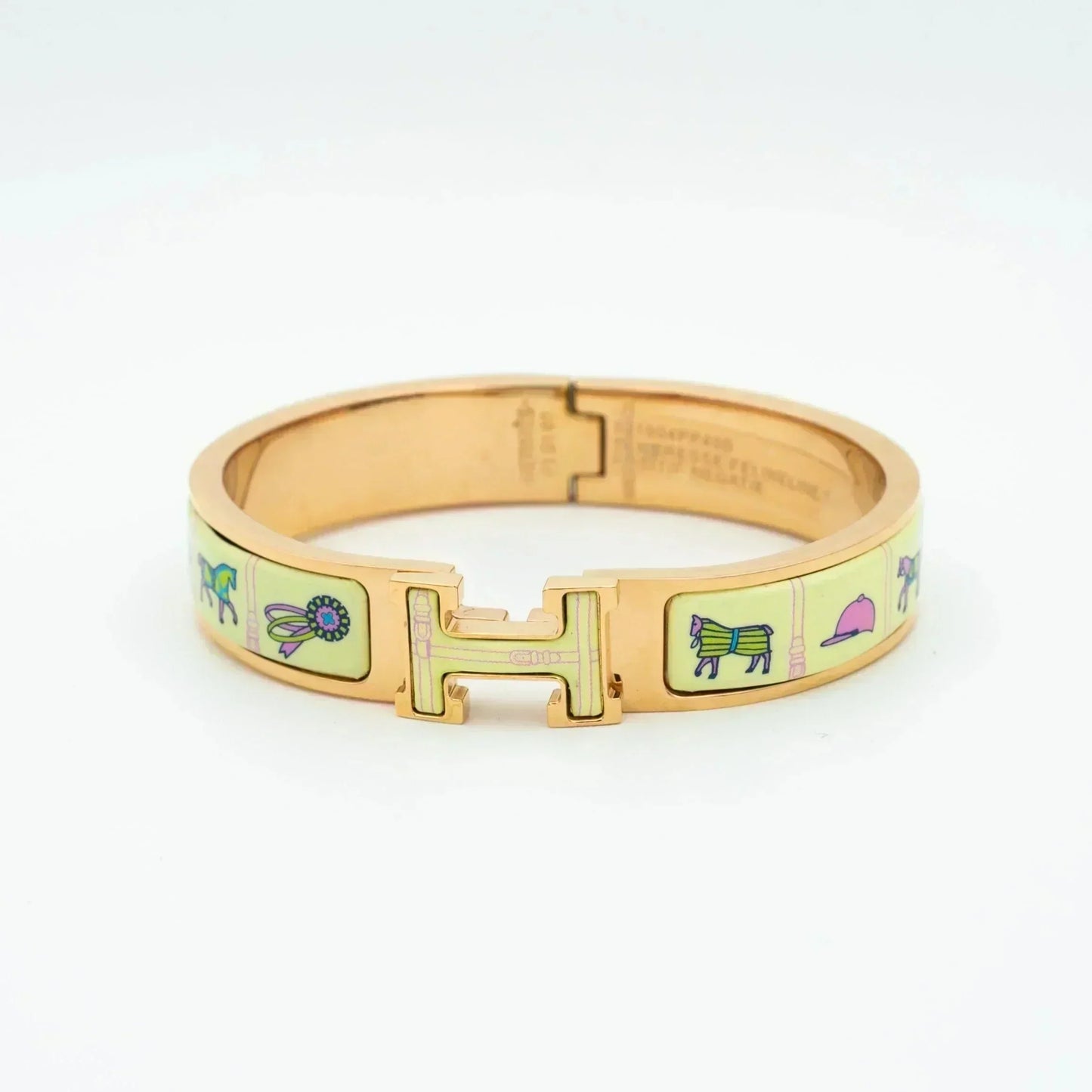[Marins]H PINK GOLD BRACELET CREAM CERAMIC